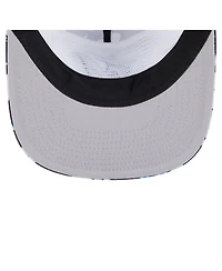 New Era Men's Black Miami Marlins Adventure Pattern Golfer Trucker Snapback Hat