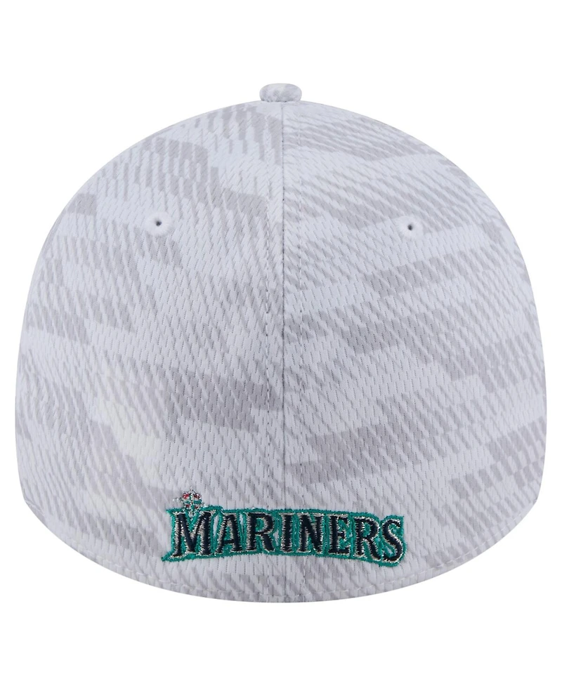 New Era Men's White Seattle Mariners Graded 39THIRTY Flex Hat