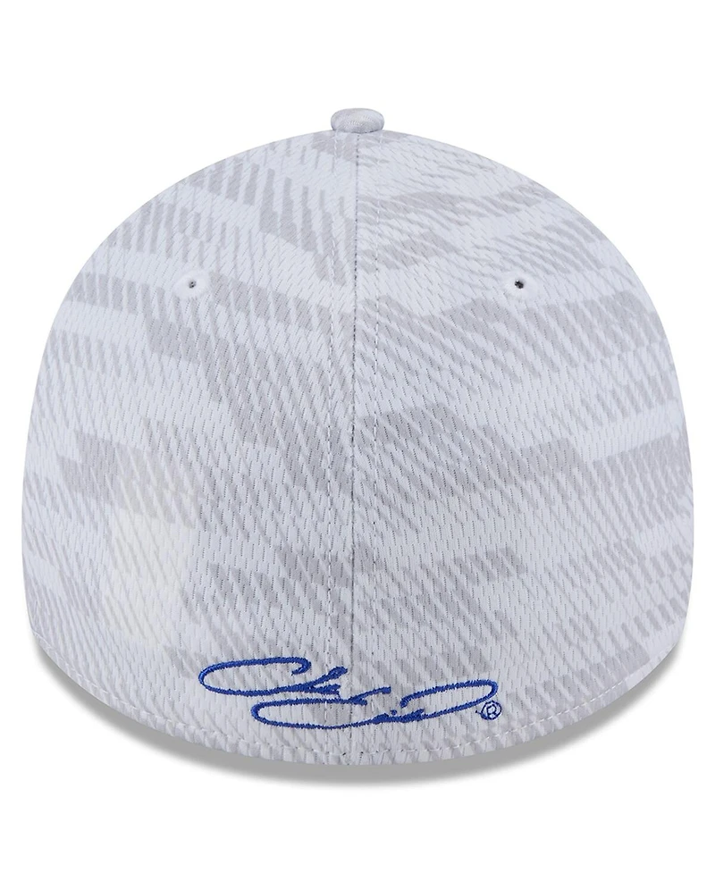 New Era Men's White Chase Elliott 39THIRTY Graded Flex Hat