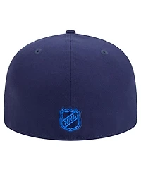 New Era Men's Navy Winnipeg Jets Core 59FIFTY Fitted Hat
