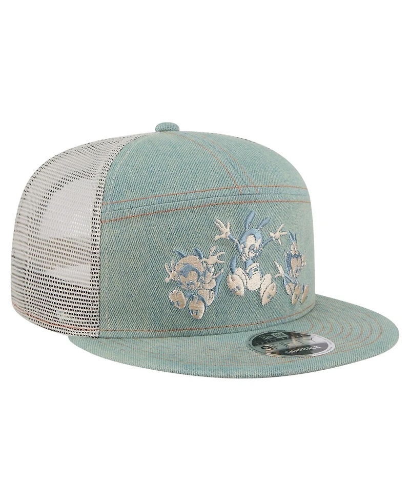 New Era Men's Blue Animaniacs Denim 9FIFTY Snapback Hat