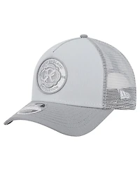 New Era Men's Gray New England Revolution Color Pack 9FORTY A-Frame Adjustable Trucker Hat