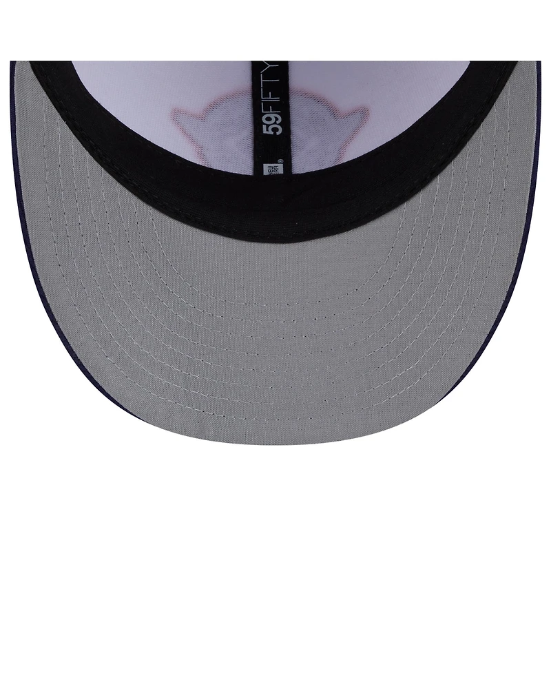 New Era Men's White/Navy Houston Astros 2025 City Connect Batting Practice Low Profile 59FIFTY Fitted Hat