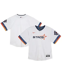 Nike Baby Boys and Girls White Houston Astros 2025 City Connect Limited Jersey