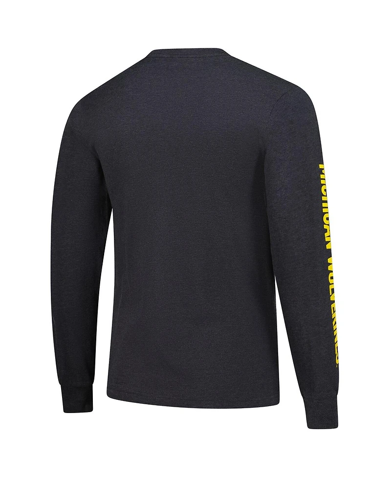 Mitchell & Ness Men's Charcoal Michigan Wolverines Team Pride Long Sleeve T-Shirt