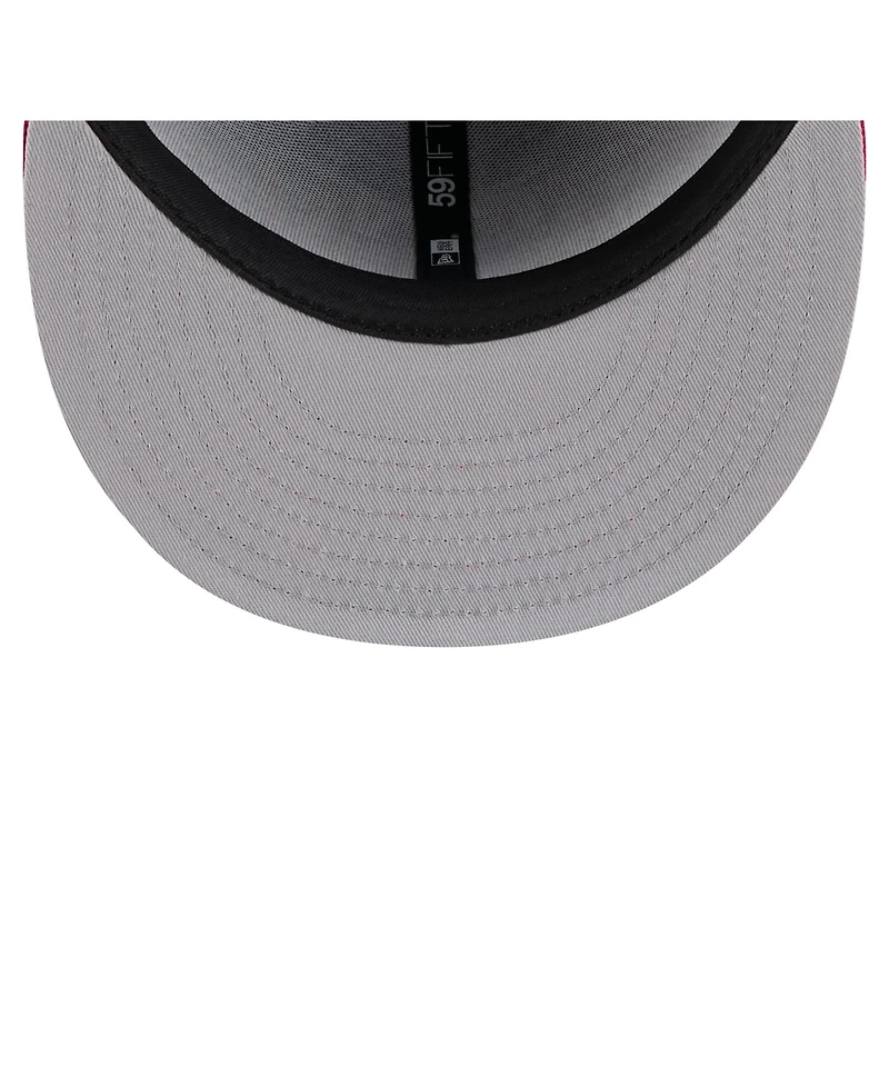 New Era Men's Royal/Red Texas Rangers Retro Pattern 59FIFTY Fitted Hat