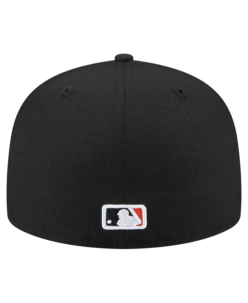 New Era Men's Black San Francisco Giants Yarn Stitch 59FIFTY Fitted Hat