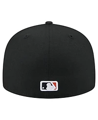 New Era Men's Black San Francisco Giants Yarn Stitch 59FIFTY Fitted Hat