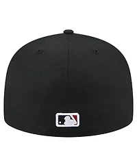 New Era Men's Black Arizona Diamondbacks Yarn Stitch 59FIFTY Fitted Hat