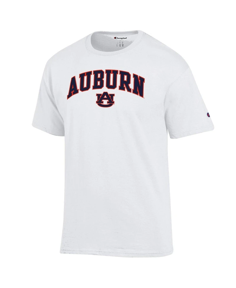 Champion Men's White Auburn Tigers Arched Logo T-Shirt