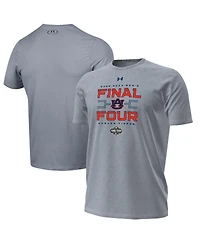 Under Armour Men's Gray Auburn Tigers 2025 Ncaa Basketball Tournament March Madness Final Four Locker Room T-Shirt