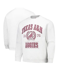 Established & Co. Men's and Women's Ash Texas A&M Aggies Vintage Crest Pullover Sweatshirt