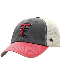 Top of the World Men's Black/Red Texas Tech Red Raiders Off-Road Adjustable Hat