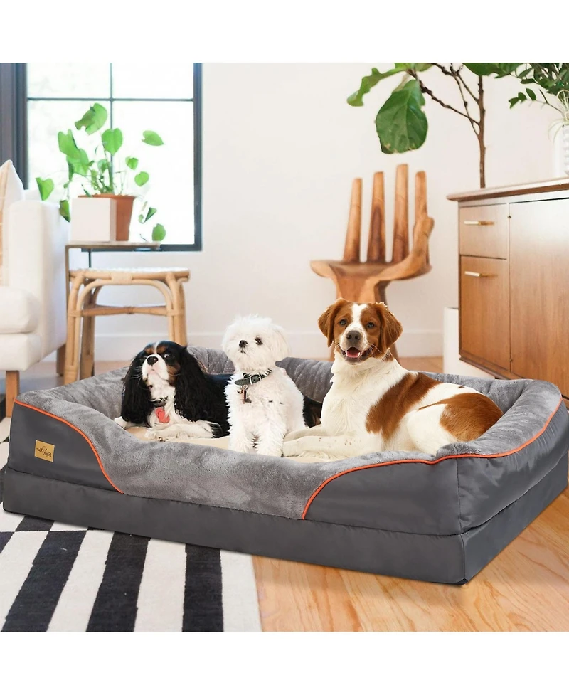 Bingopaw Luxury 2XL Warm Washable Orthopedic Pet Bed for Dogs/Cats