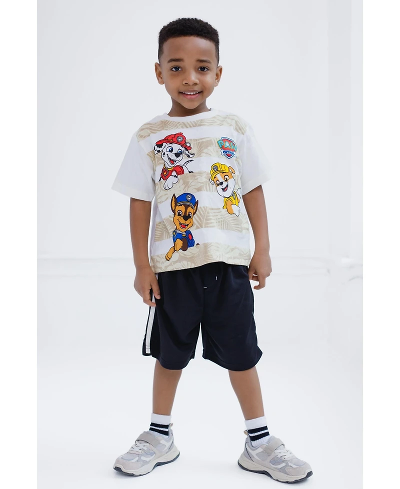 Paw Patrol Boys T-Shirt and Mesh Basketball Shorts Outfit Set