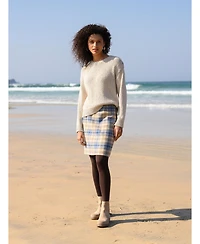 Celtic & Co. Women's Slub Knit Button Detail Sweater