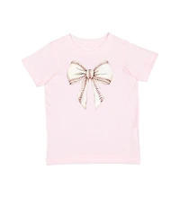 Sweet Wink Baby Girls Baseball Bow Short Sleeve T-Shirt