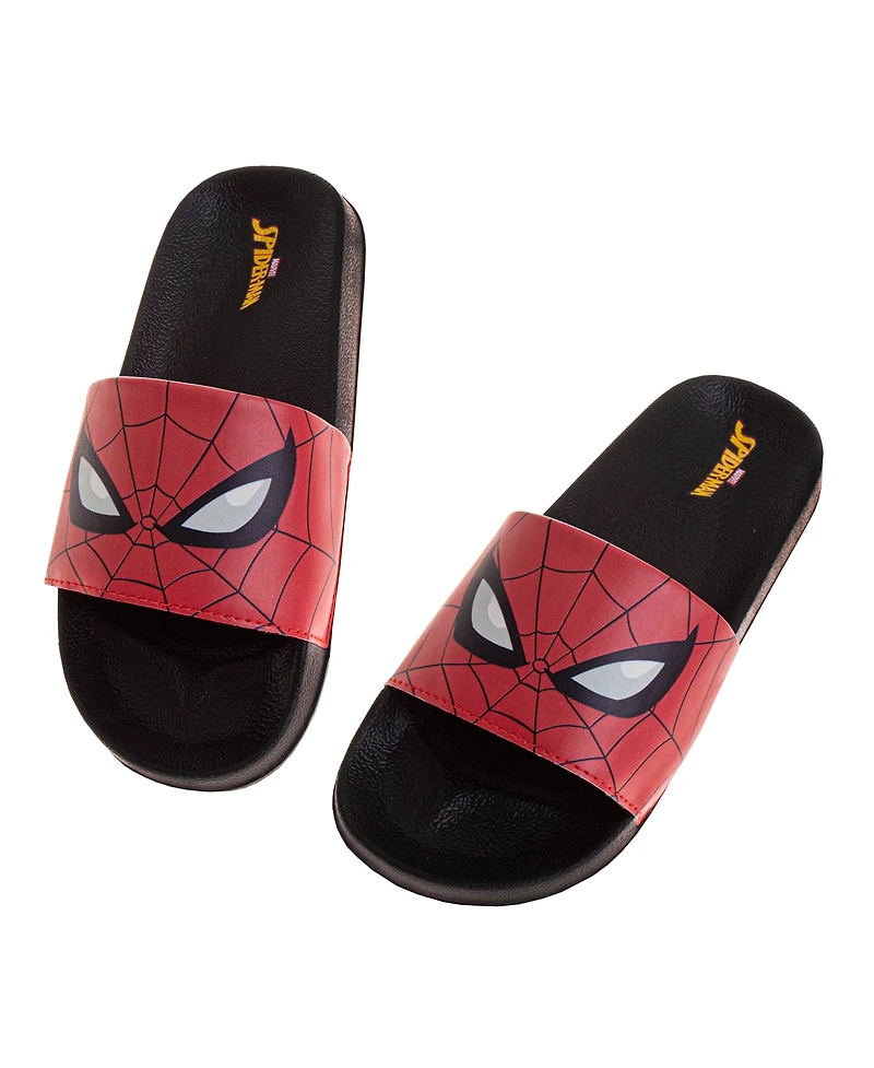 Spider-Man Little and Big Boys Slip On Flat Slides