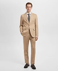 Mango Men's Linen Slim-Fit Suit Blazer