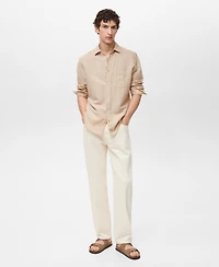 Mango Men's Classic-Fit Linen Shirt
