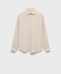 Mango Men's Regular-Fit Linen Shirt