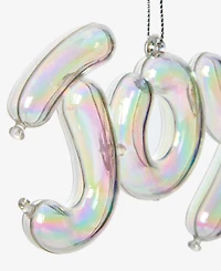 Holiday Lane Pastel Shine Iridescent Joy Ornament, Macy's Exclusive