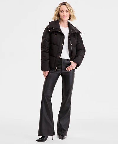 Michael Kors Women's Drawstring-Collar Puffer Coat