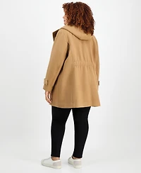 Michael Michael Kors Plus Size Hooded Coat, Exclusively at Macy's