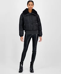 Michael Kors Women's Faux-Fur-Collar Puffer Coat