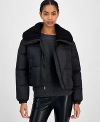 Michael Kors Women's Faux-Fur-Collar Puffer Coat
