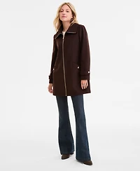 Michael Michael Kors Women's Collared Zip-Front Coat