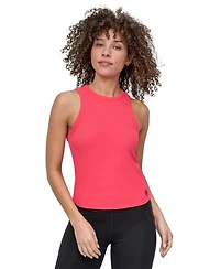 Dkny Sport Women's Hudson Ribbed High-Neck Tank Top