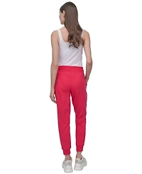 Dkny Sport Women's Logo-Drawstring High-Rise Joggers