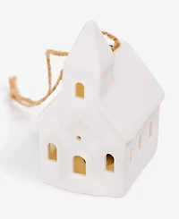 Holiday Lane Nordic Wonderland Ceramic House Ornament, Macy's Exclusive