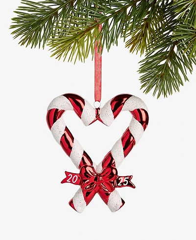 Holiday Lane Our First Christmas 2025 Candy Cane Heart Ornament, Macy's Exclusive