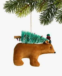 Holiday Lane Tiny Tidings Tree-Toting Bear Ornament, Macy's Exclusive