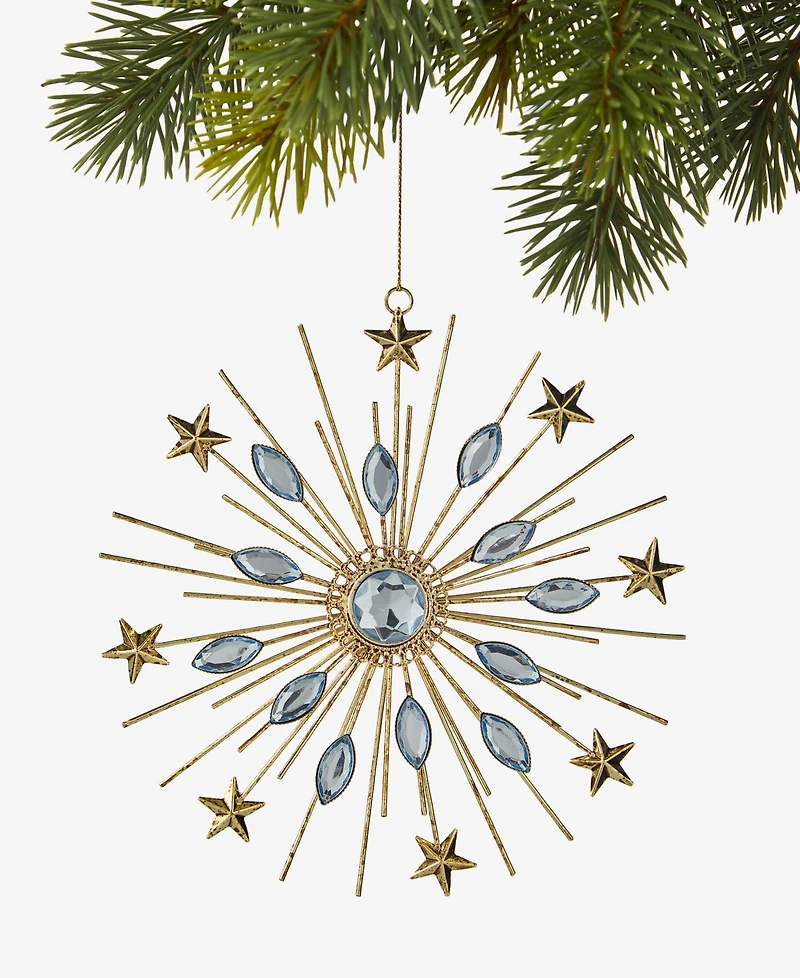 Holiday Lane Berry Tones Gem Snowflake Ornament, Macy's Exclusive