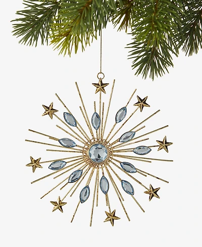 Holiday Lane Berry Tones Gem Snowflake Ornament, Macy's Exclusive
