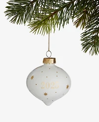 Holiday Lane Blessed Glass Noel 2025 Onion Ornament, Macy's Exclusive