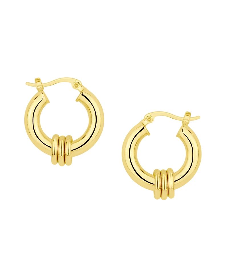 And Now This Triple Ring Hoop Earrings