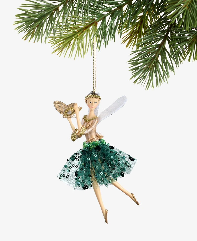 Holiday Lane Enchanted Forest Winged Fairy Ornament, Macy's Exclusive