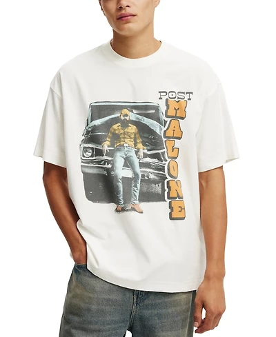Cotton On Men's Box Fit Premium Music T-Shirt