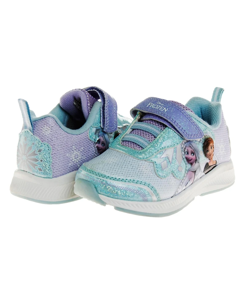 Disney Toddler Girls Frozen Anna and Elsa Sneakers