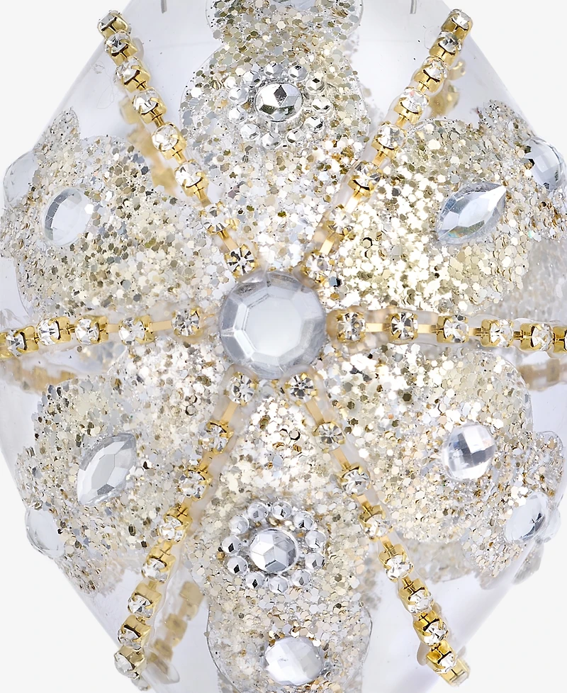 Holiday Lane Jeweled Classics Glass Drop Ornament, Macy's Exclusive