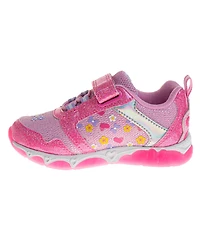 Disney Toddler Girls Light Up Hook and Loop Sneakers