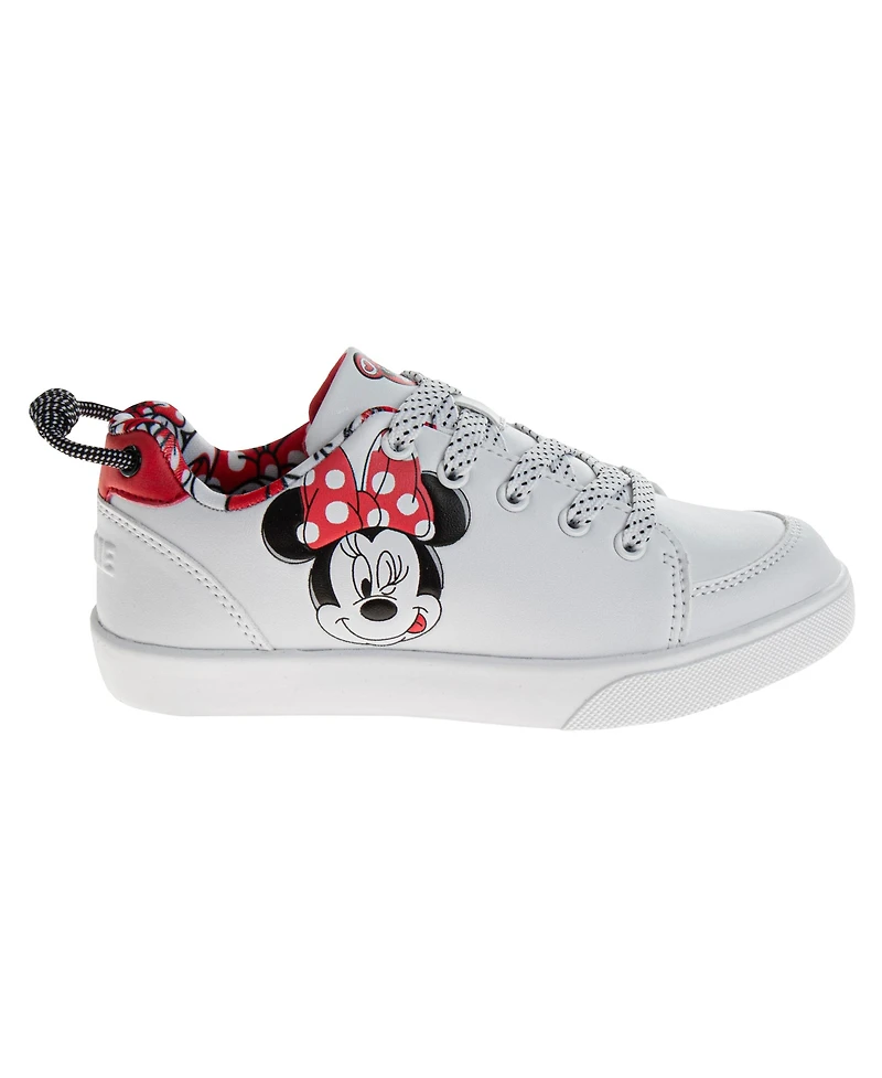 Disney Little and Big Girls Minnie Mouse Lace Up Sneakers