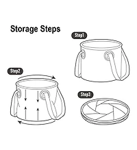 Naturehike Collapsible Bucket, Folding Bucket Wash Basin with Handle