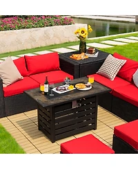 50000 Btu Propane Fire Pit Table with Ore Powder Surface
