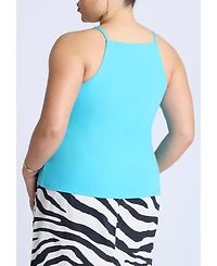Eloquii Women's Square Neckline Tank
