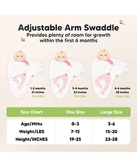 3pk Organic Swaddle Sleep Sacks with Knot Hats, Newborn 0-3 Months